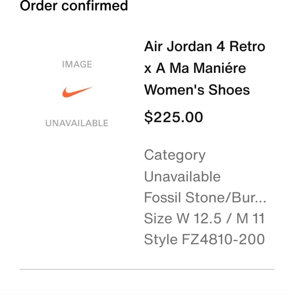 Jordan 4 A Ma Maniere W.Y.W.S size 11 Men's/12.5 Women's - Picture 15 of 16